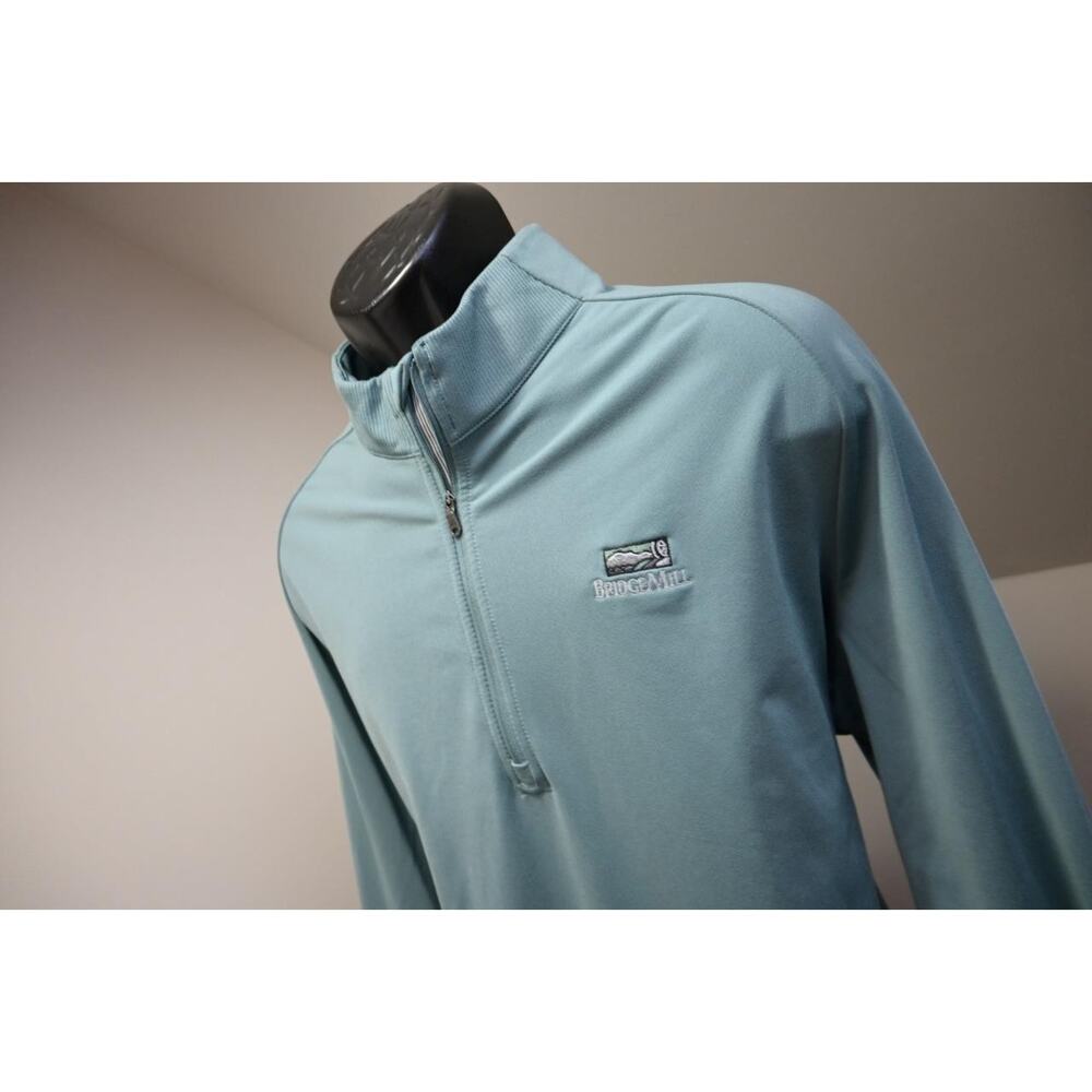 Adidas Golf Jacket Athletic 1/4 Zip Teal Performance Long Sleeve Mens Sz XL
